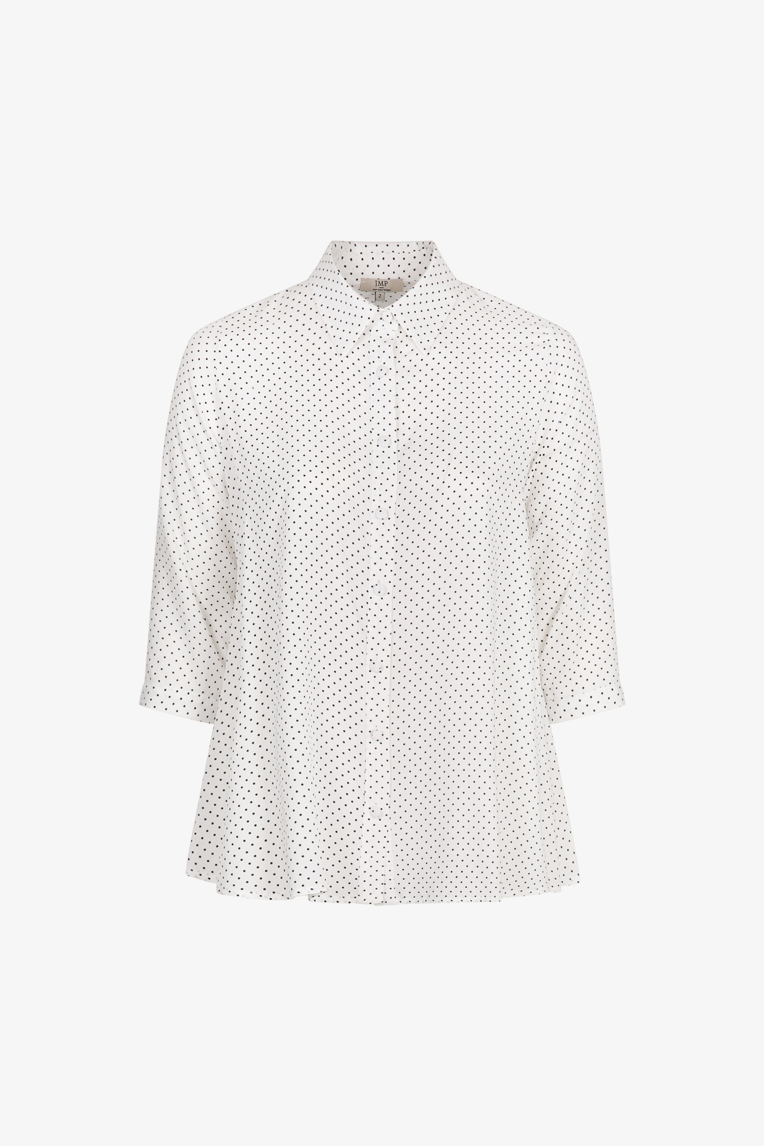 polka dot print trapeze shirt