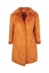 Manteau 7/8 en peau retournée végan