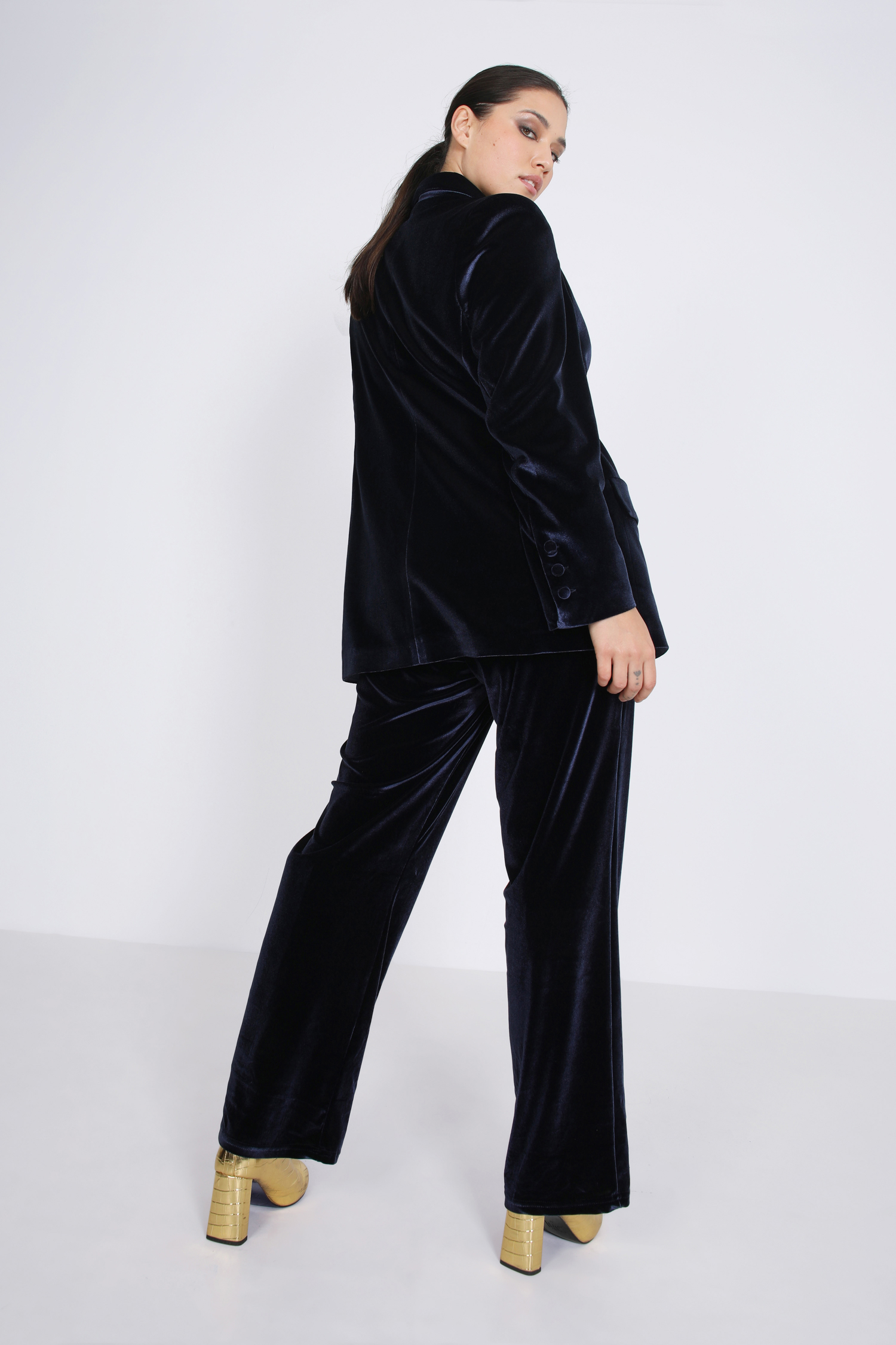 Veste tailleur en velours 