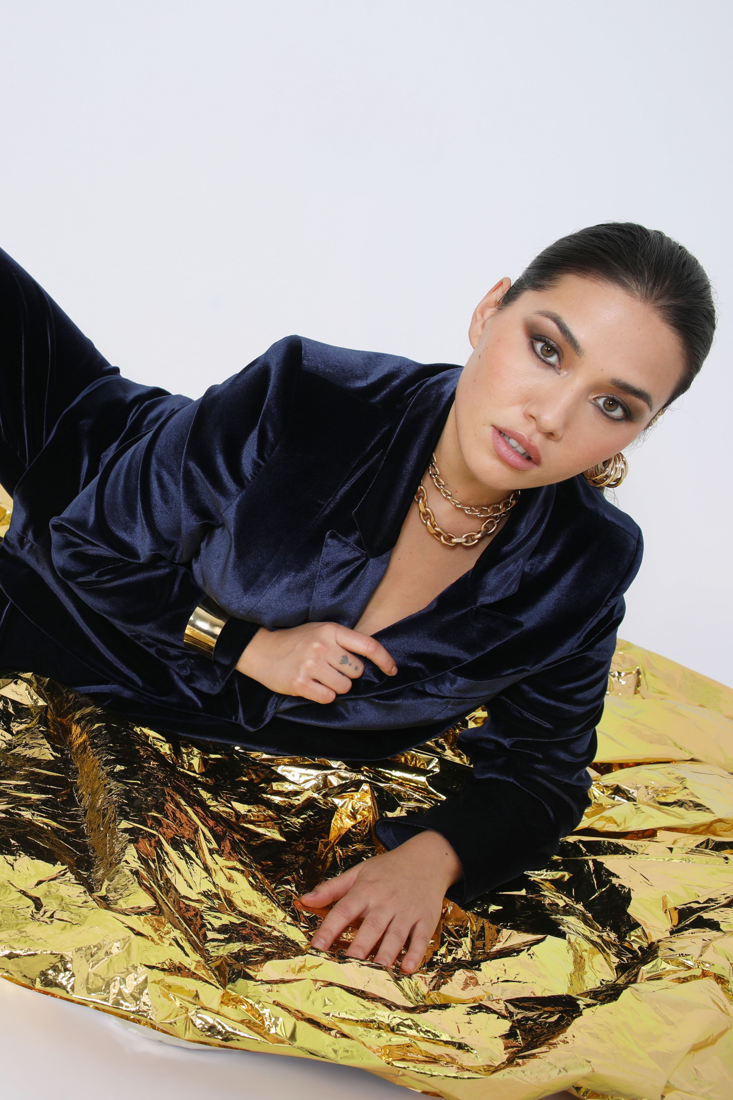 Veste tailleur en velours 