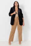 Veste tailleur en velours, lisse and stretch 