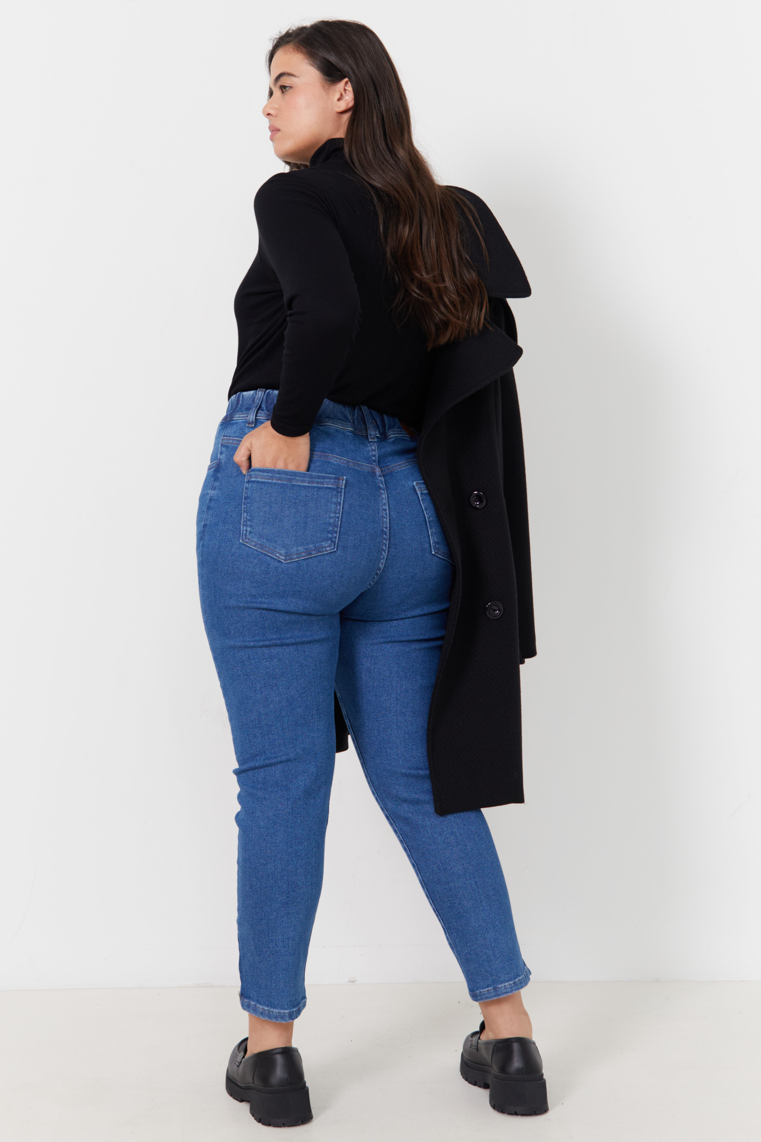 Jeans 7/8 avec zip au bas