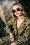 Printed suit jacket