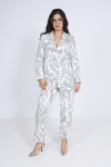Printed suit jacket