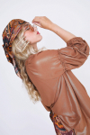 Blouse trapèze en superposition effet pailleté