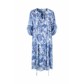 Printed dress with plaston