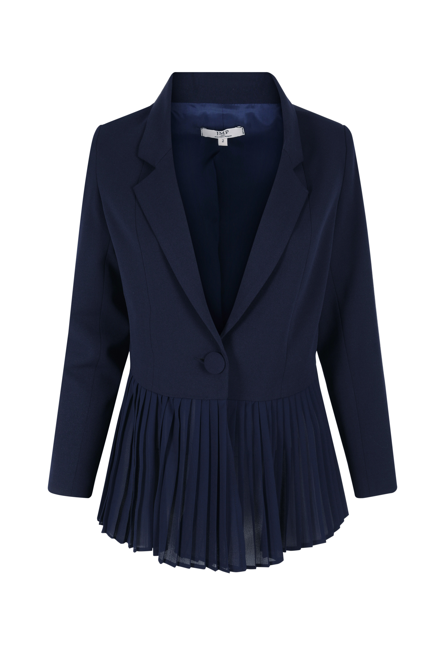 Plain suit jacket with pleats