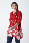 Printed viscose tunic