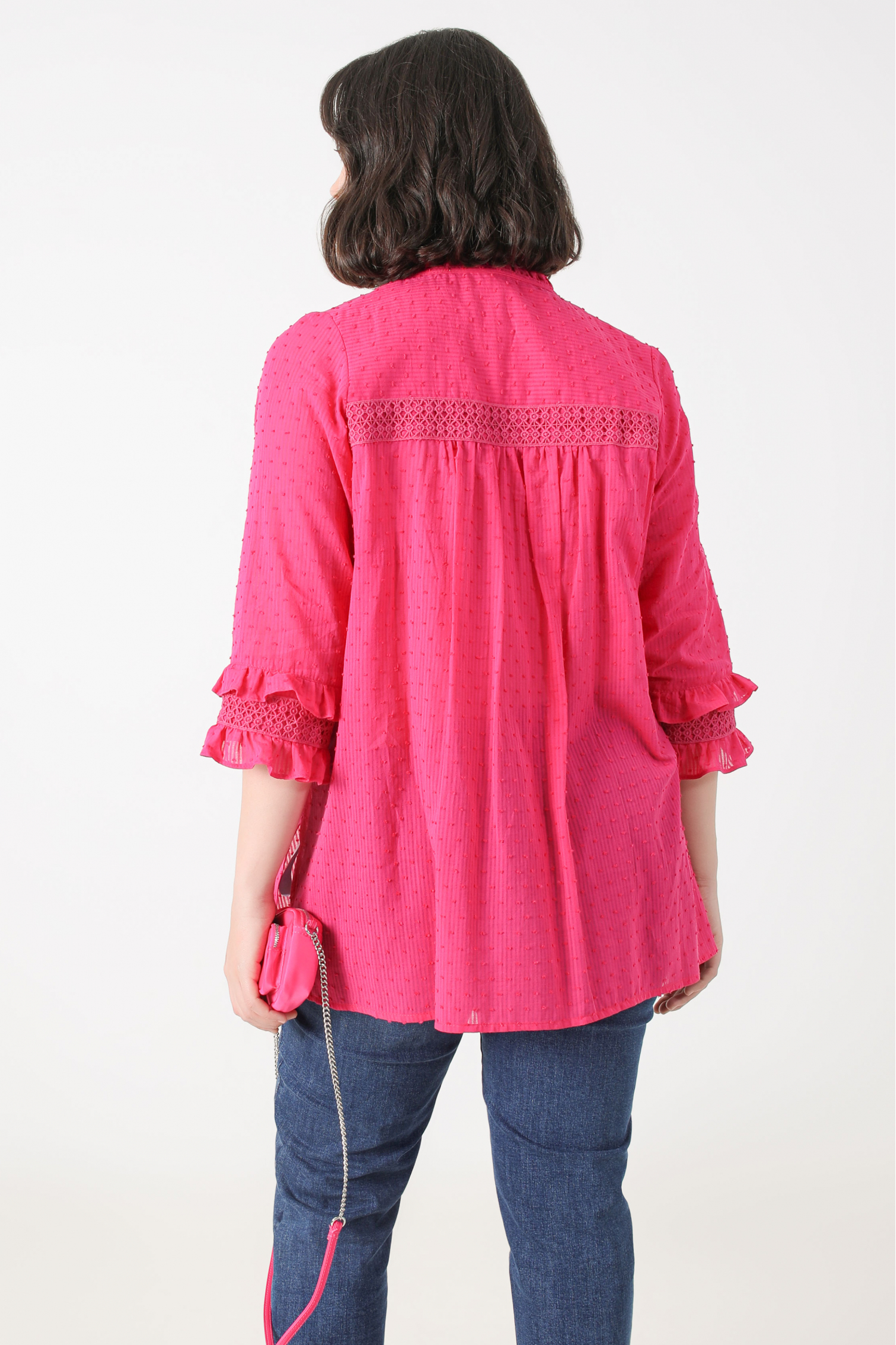 Plumetis trapeze shirt