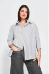 Striped trapeze shirt