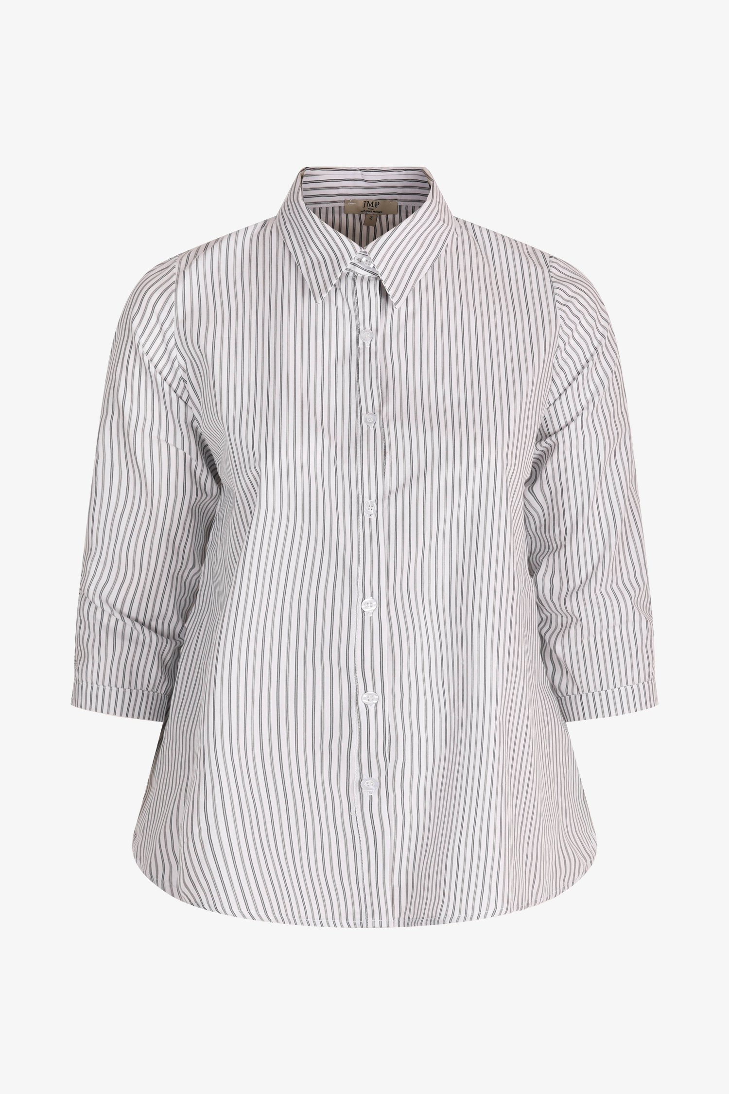 Chemise de forme trapèze à rayure