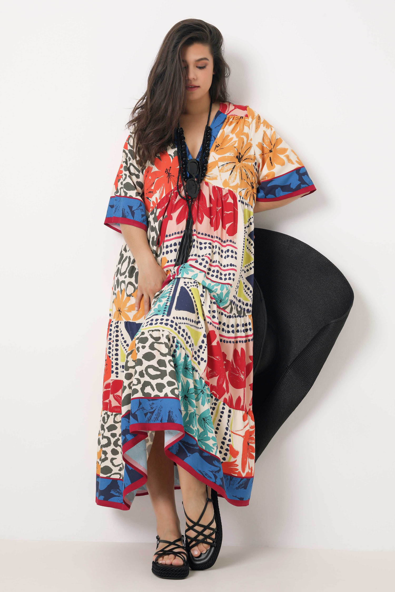 Bohemian style printed dress