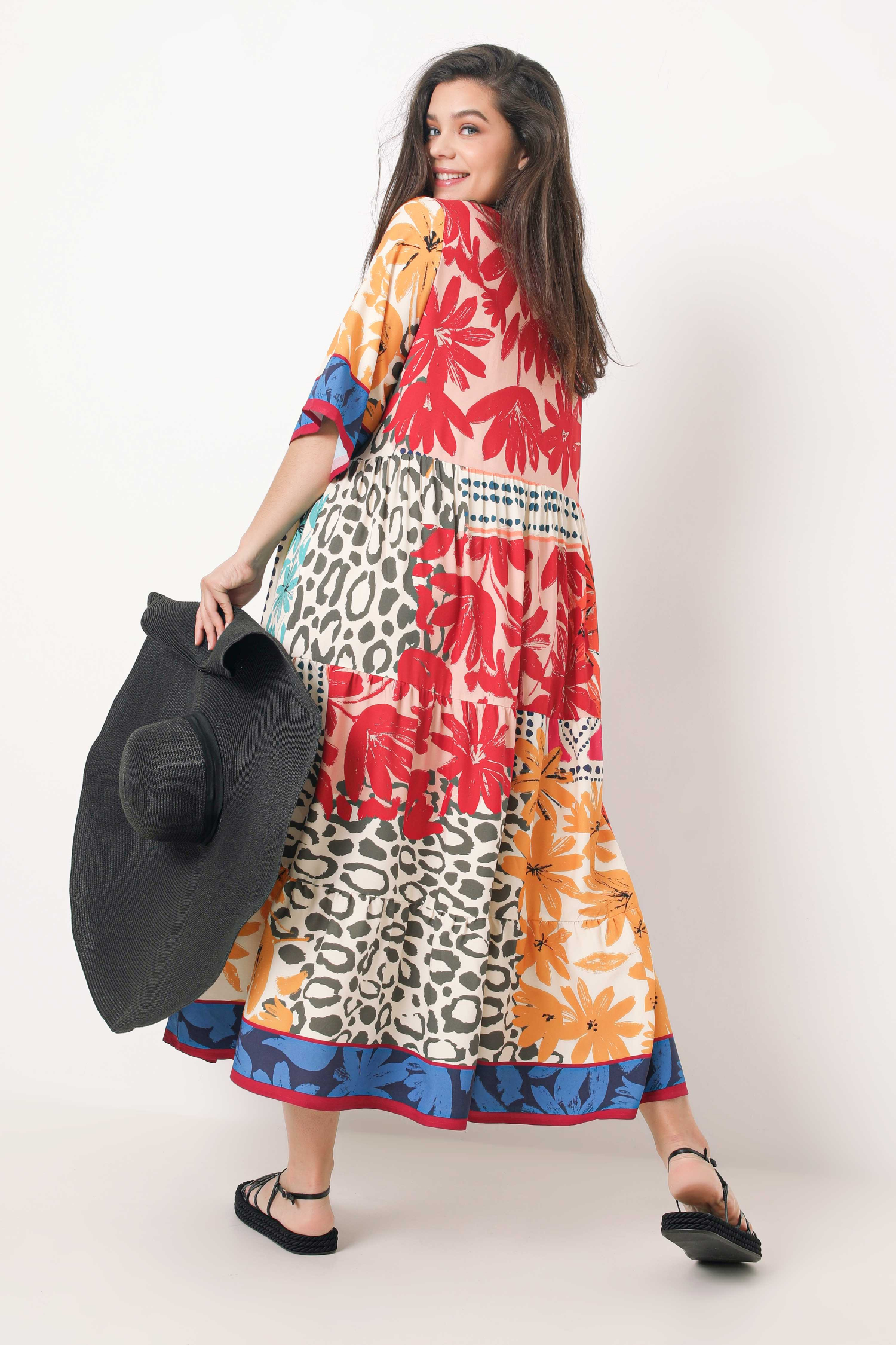 Bohemian style printed dress