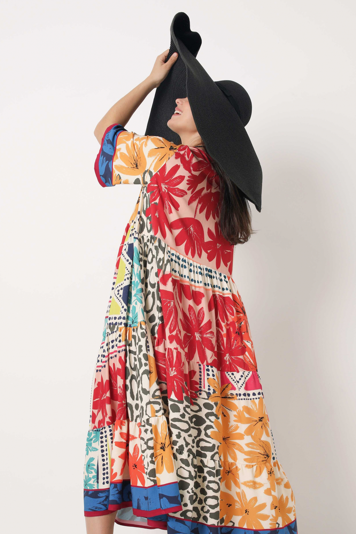 Bohemian style printed dress