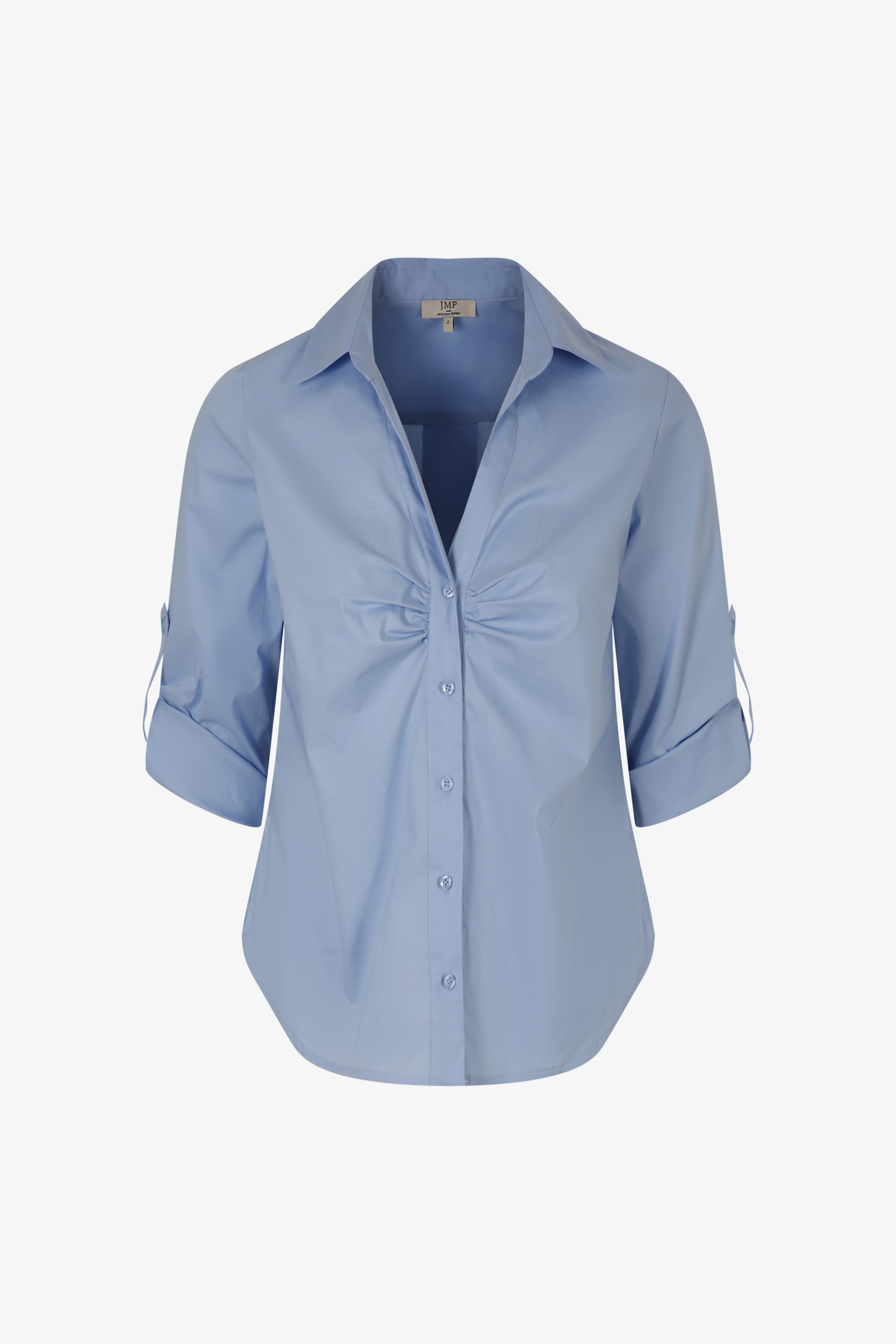 Plain shirt in soft cotton poplin