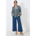 Blouse en impression rayure
