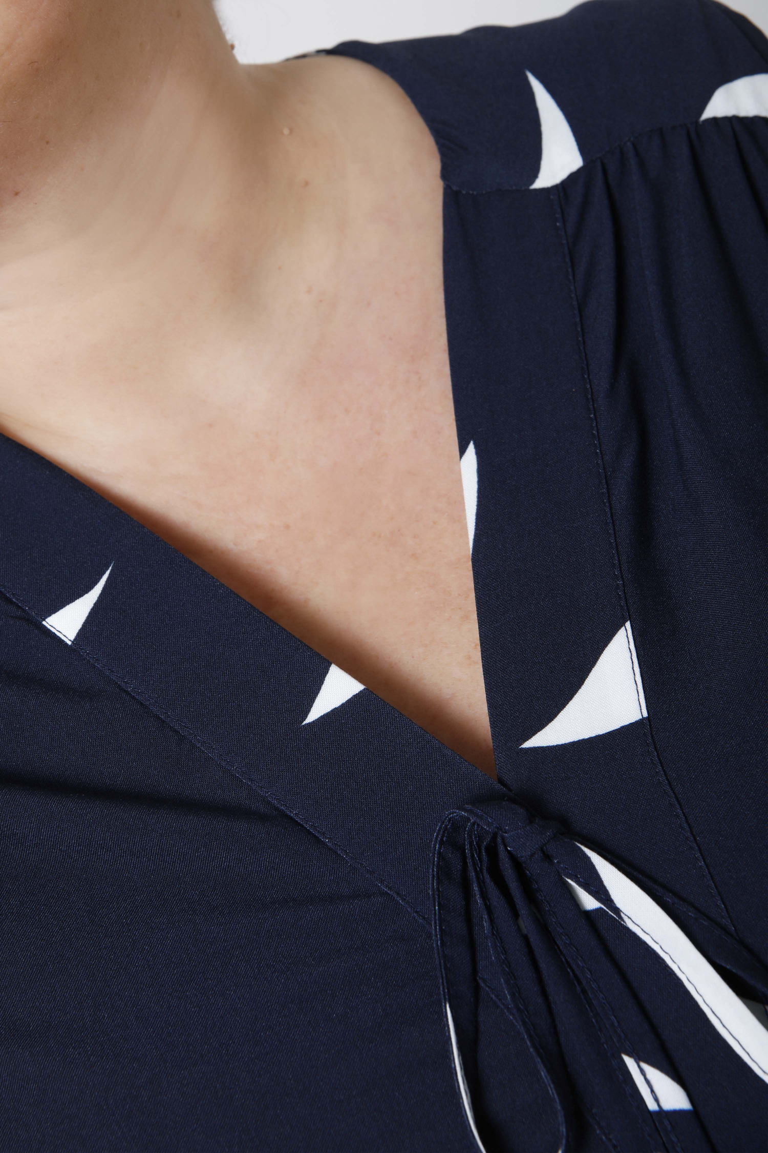 Robe longue en imprimé à base