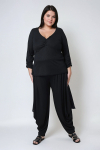 Pantalon sarouel en cote fine