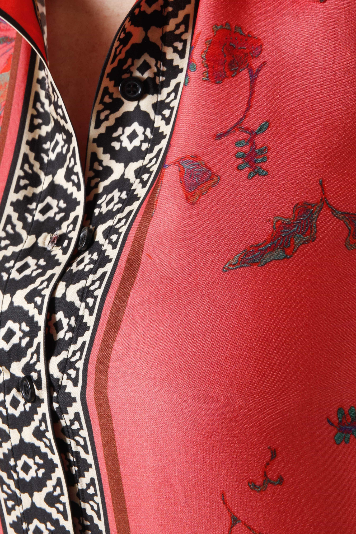 Tunique imprimée motif graphique viscose ultra fluide