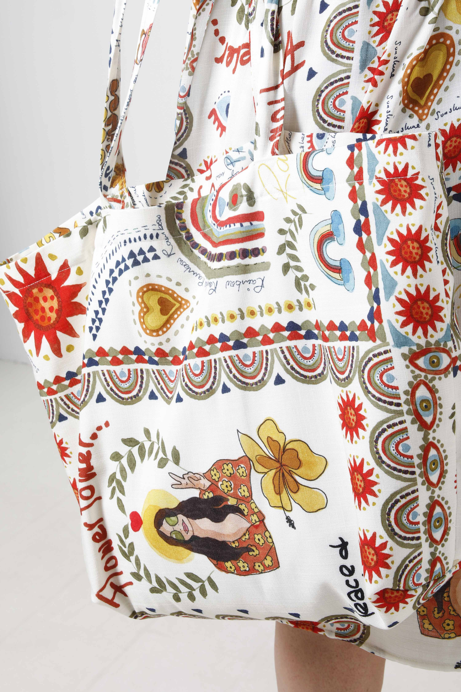 Printed tote bag