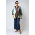 Blouse en imprimé avec effet de base.
