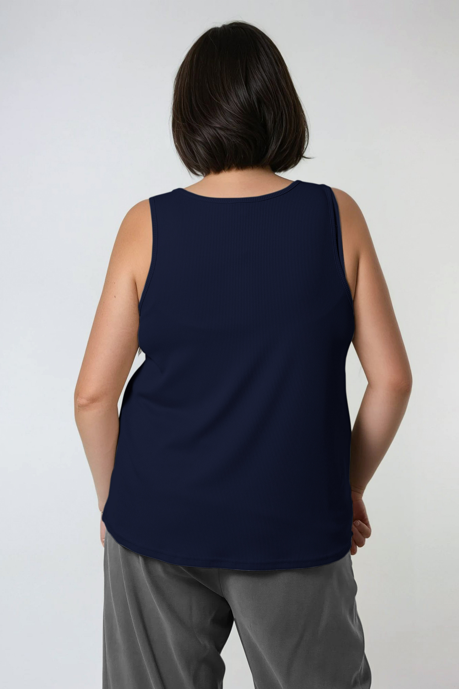 Plain knit top