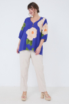 Blouse imprimé florale viscose souple 