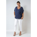 Oversized t-shirt in soft-touch modal
