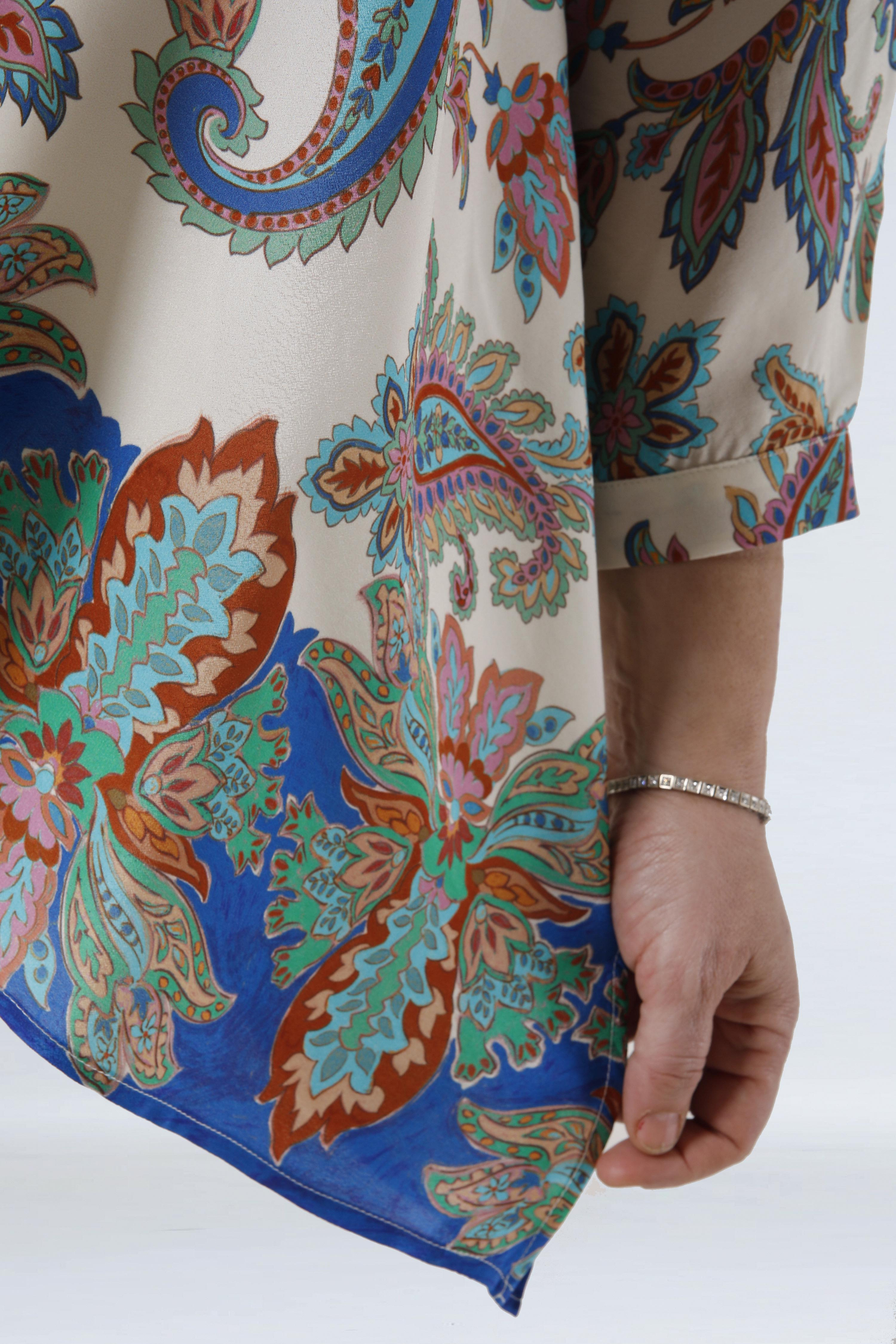 Ultra-fluid eco vero viscose crepe shirt
