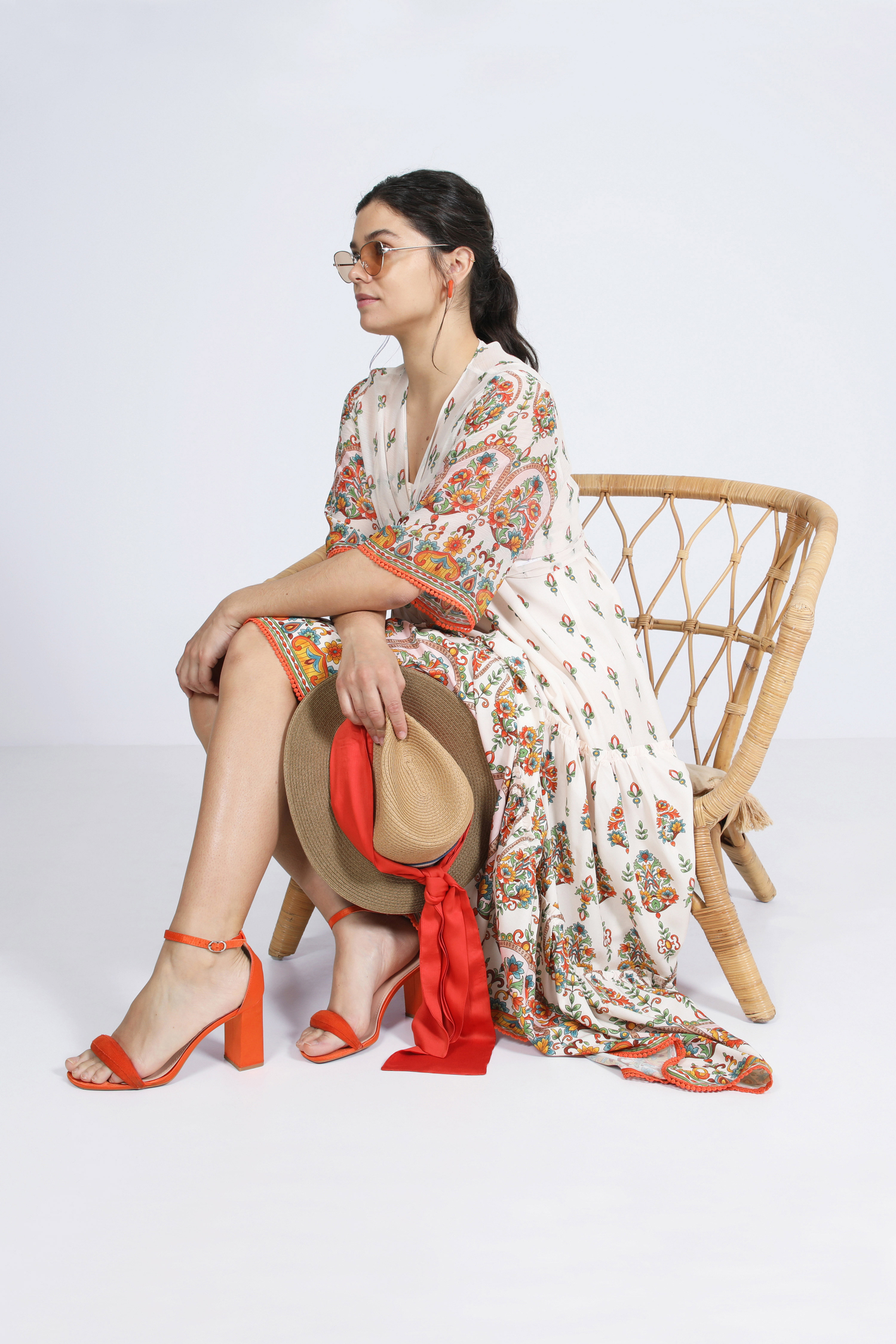 Veil bolero printed design based on