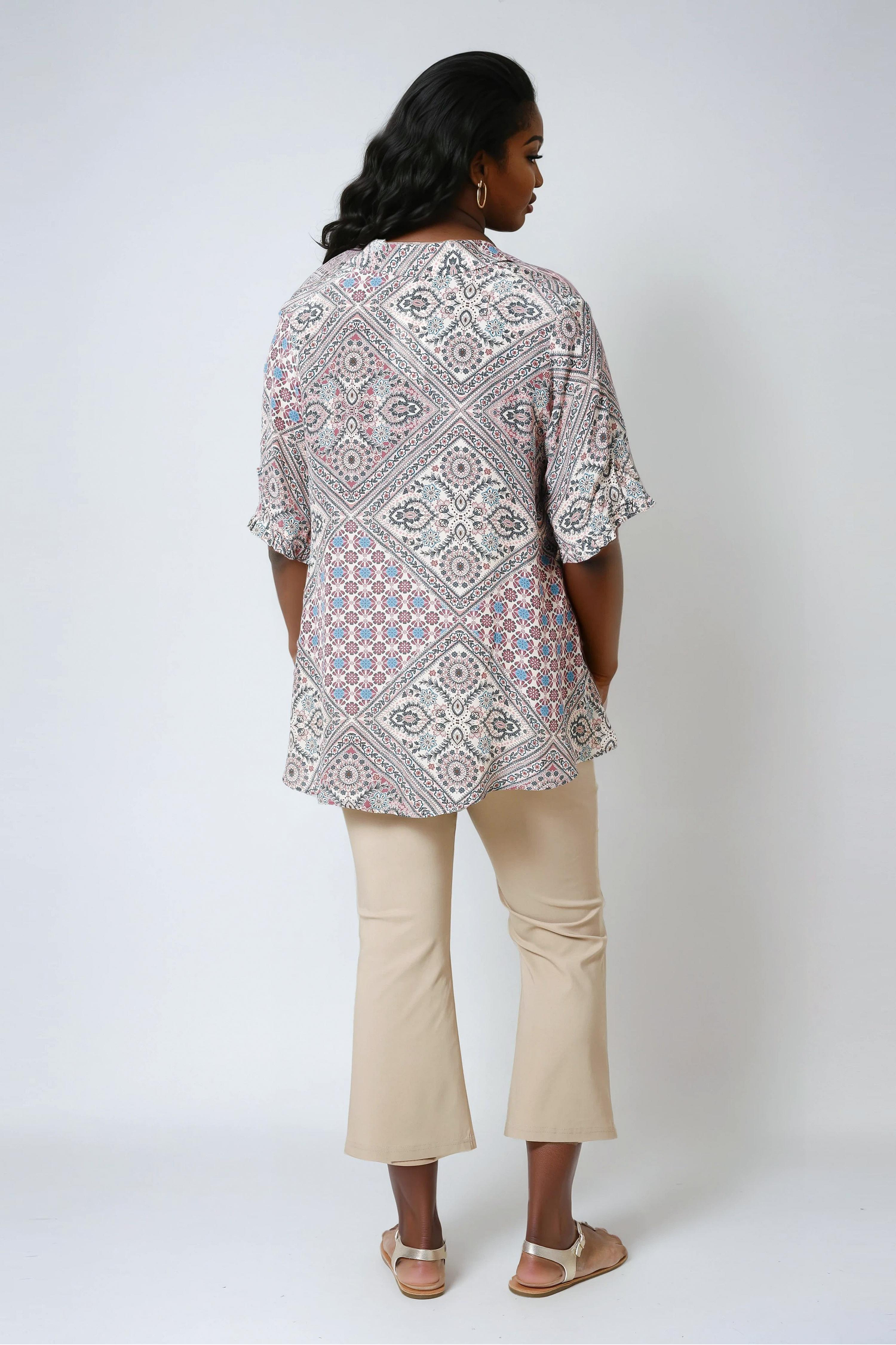 Eco-friendly viscose crepe shirt