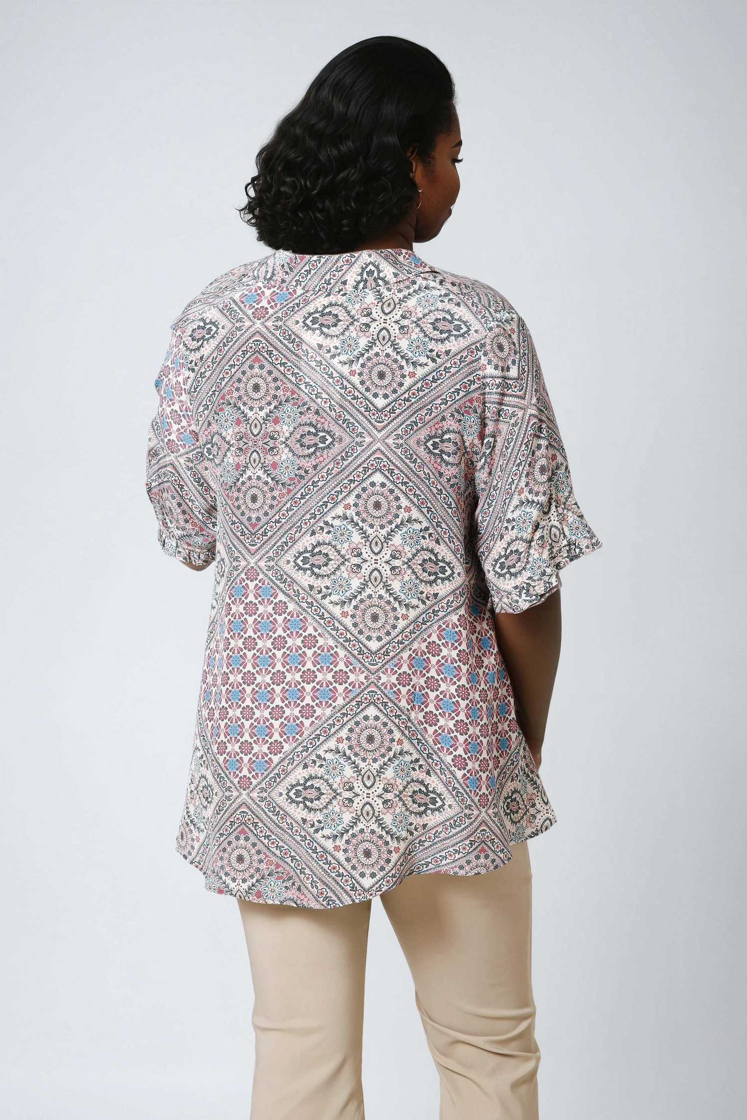 Eco-friendly viscose crepe shirt