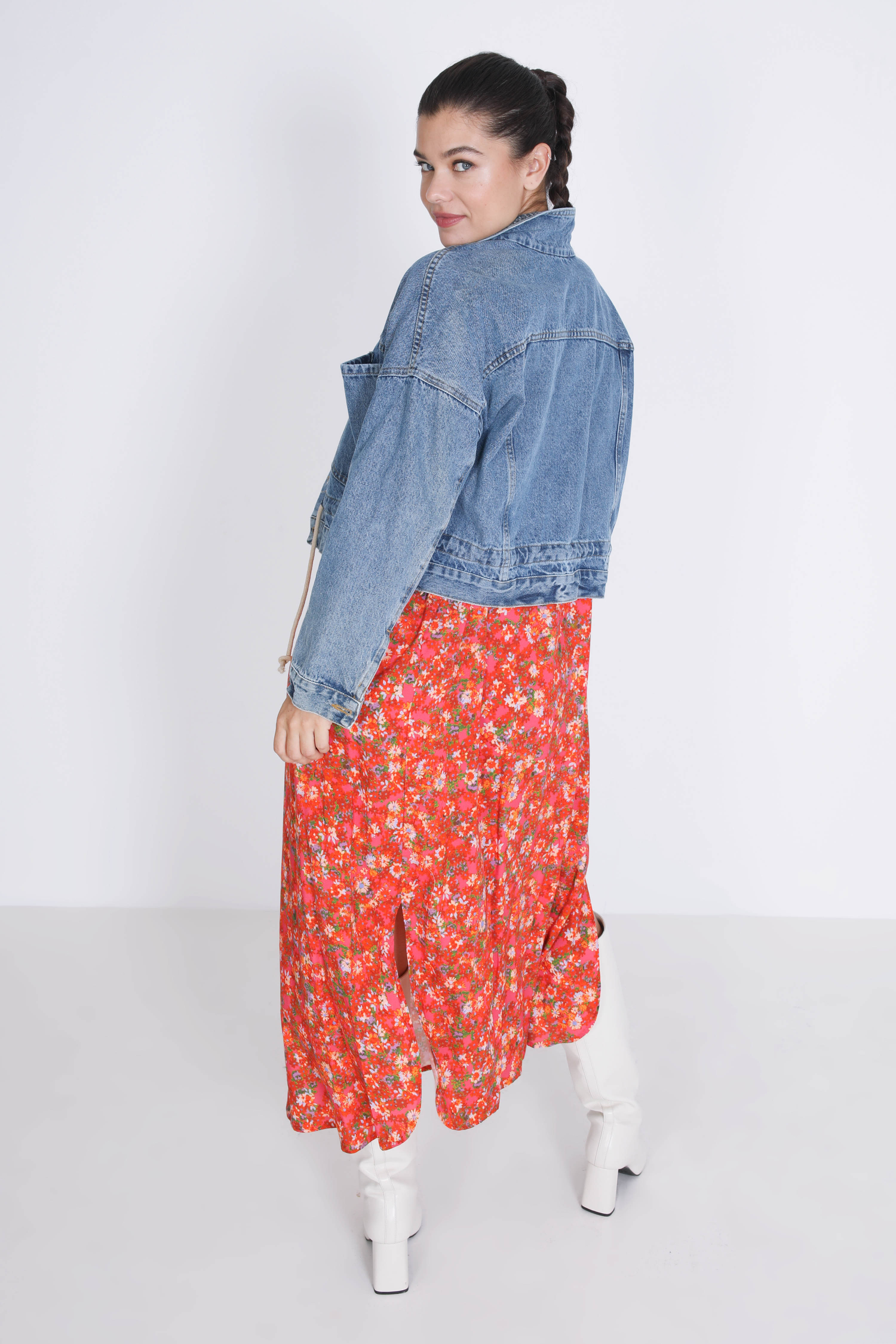 Short denim jacket