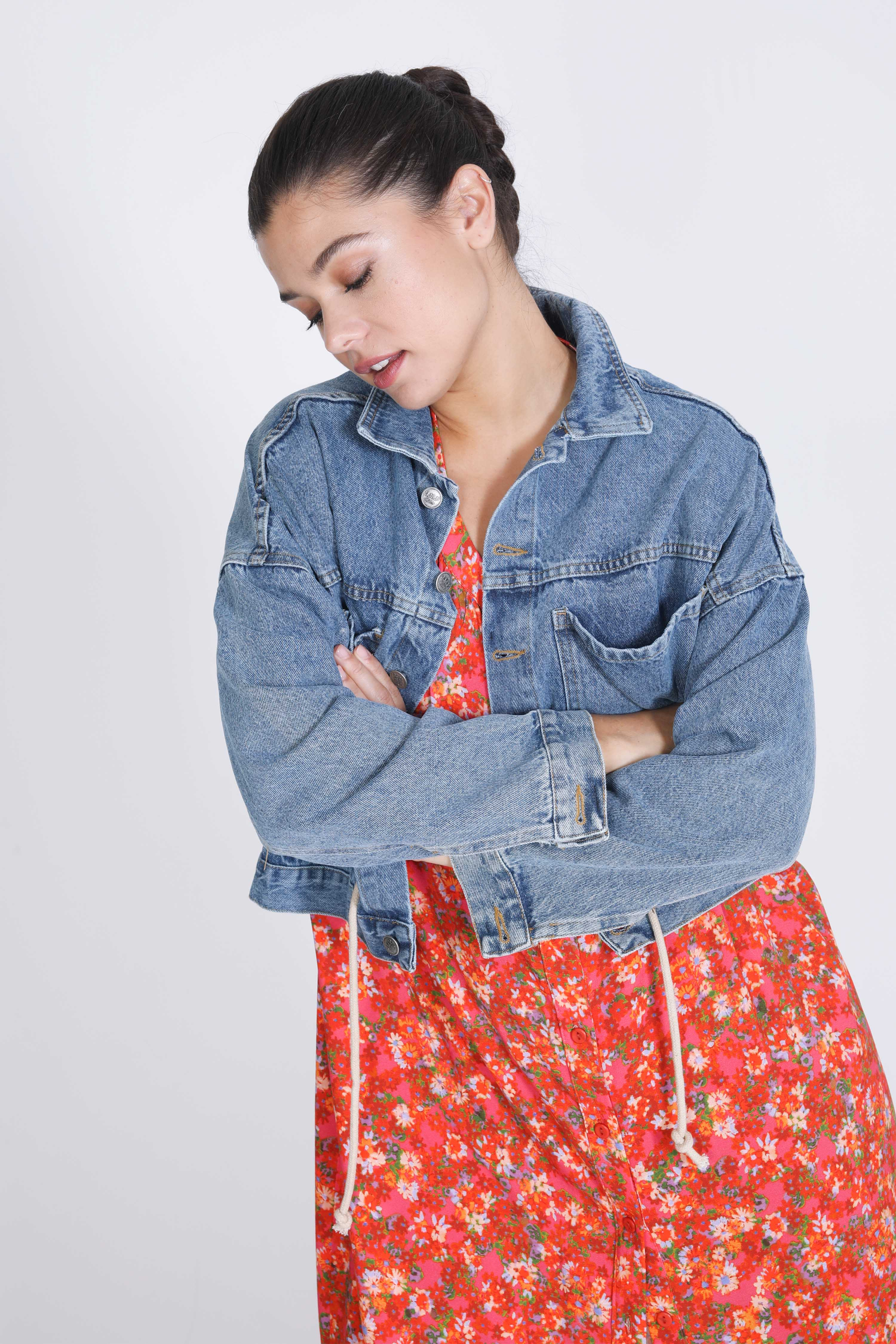 Short denim jacket