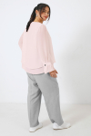 Plain voile blouse in overlay