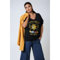 Teeshirt en maille unie avec sérigraphie sur le devant