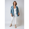 Trapeze-shaped viscose crepe shirt 