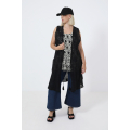 Gilet long en macramé