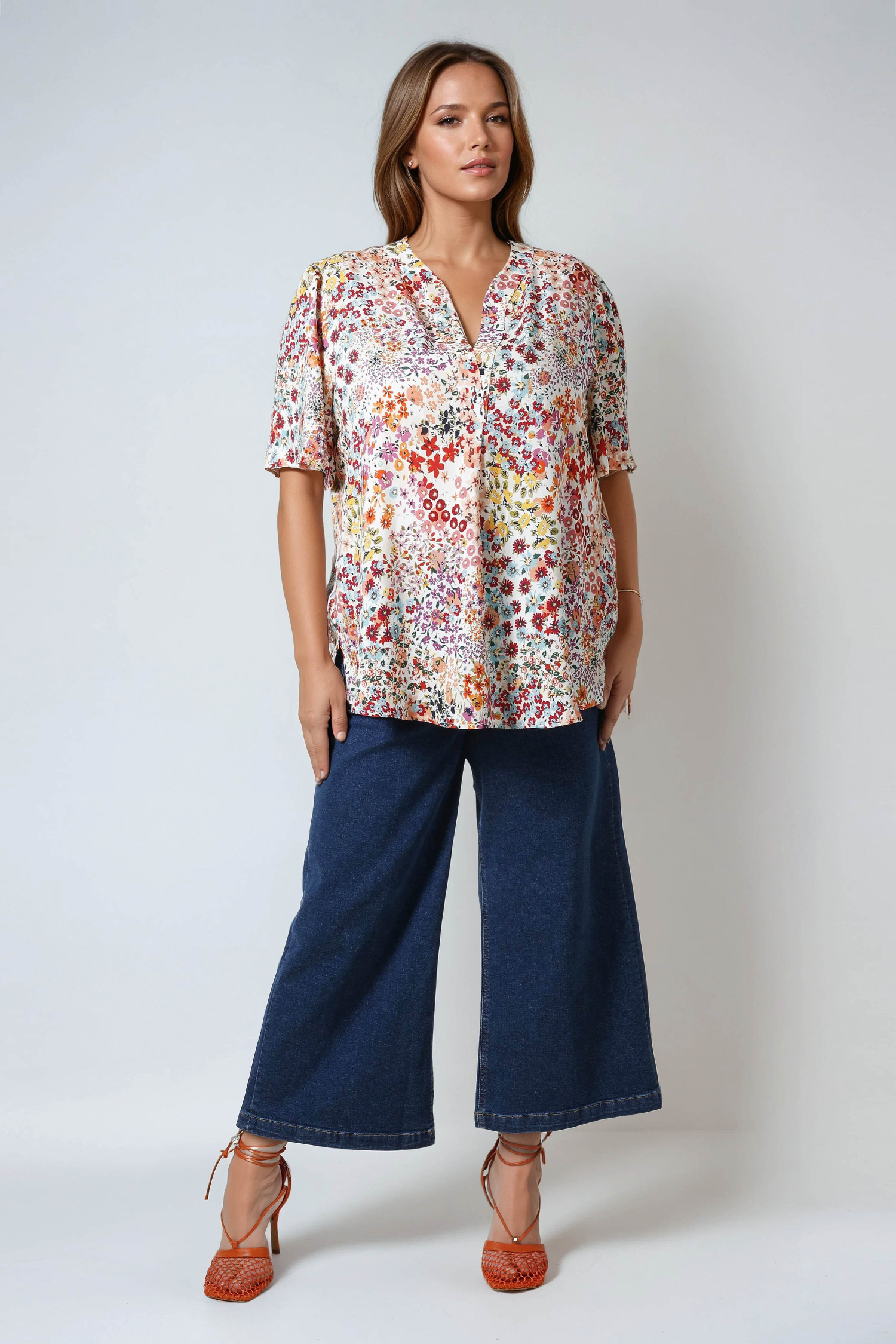 Liberty print fibranne blouse