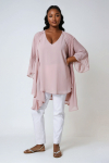 Pleated flowing jacket 