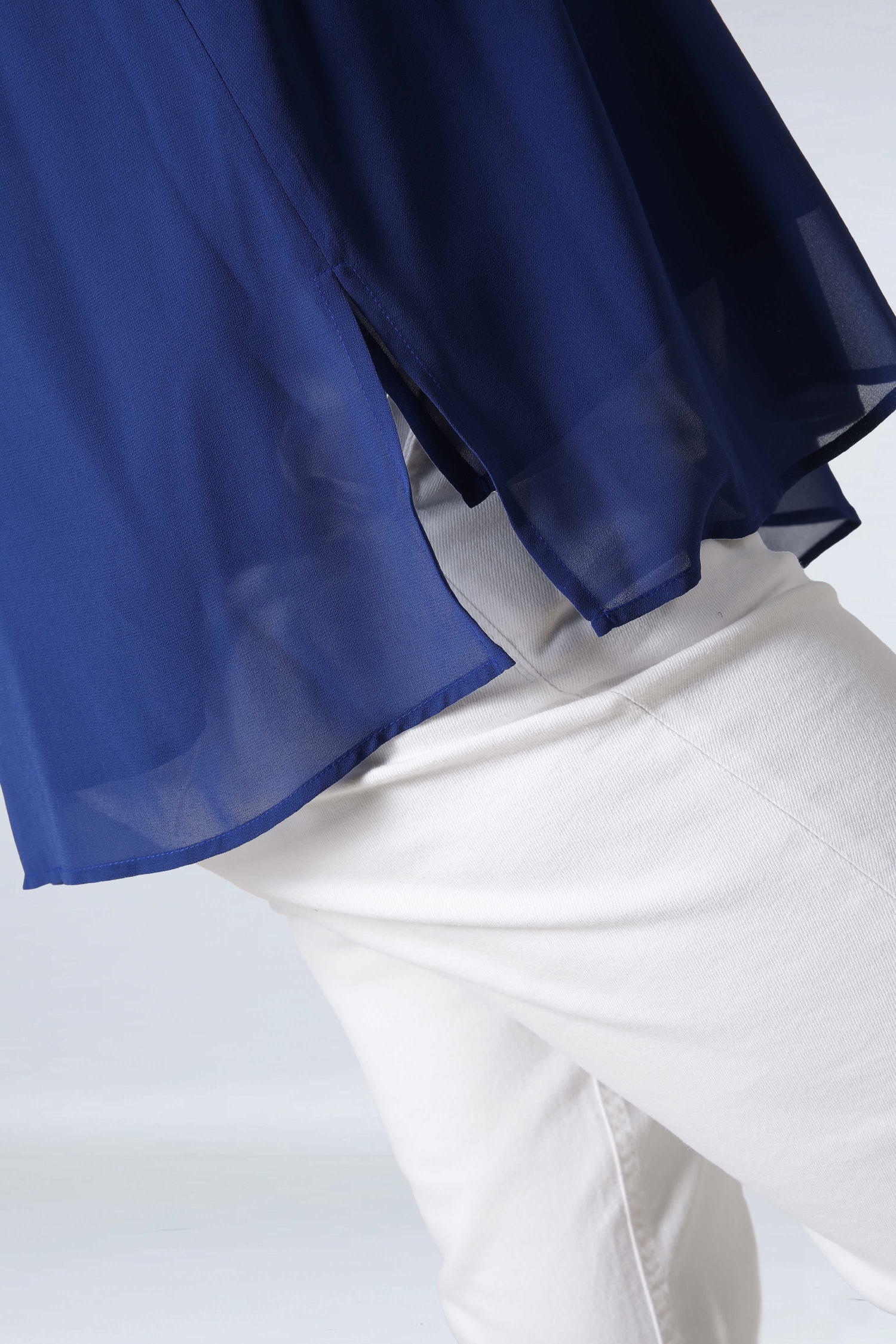Double tank top in plain voile
