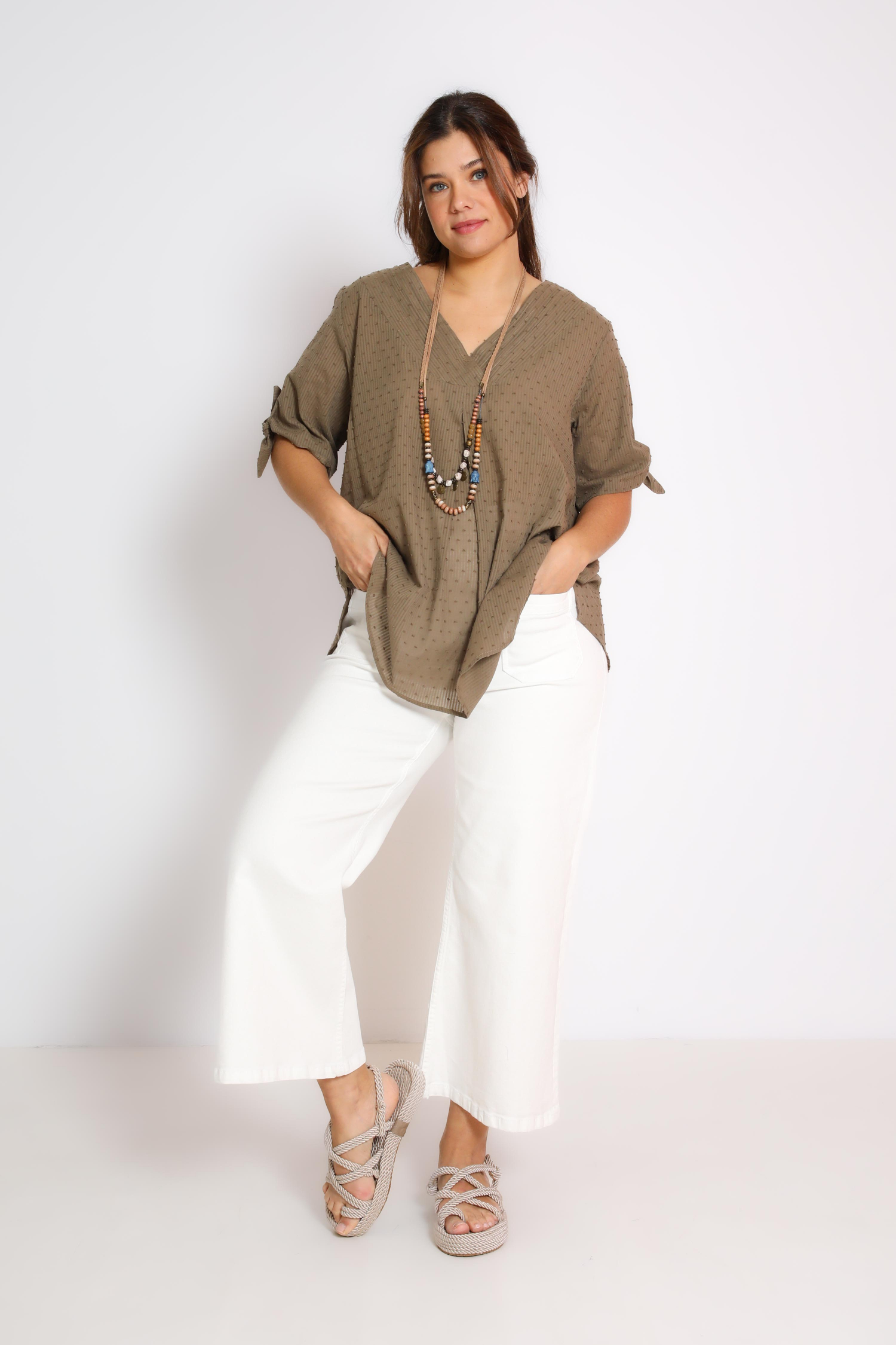 Plain polka dot blouse