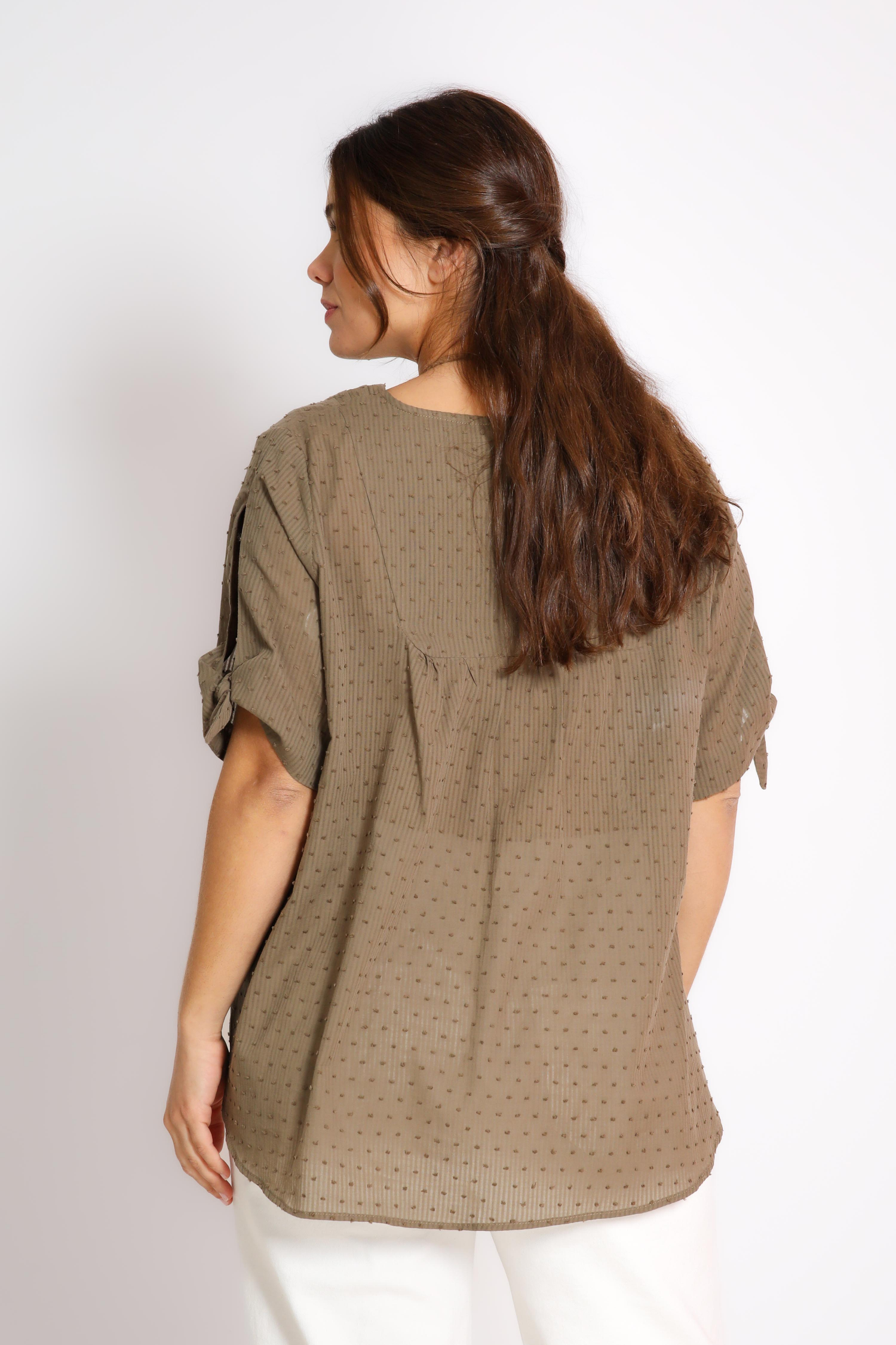 Plain polka dot blouse