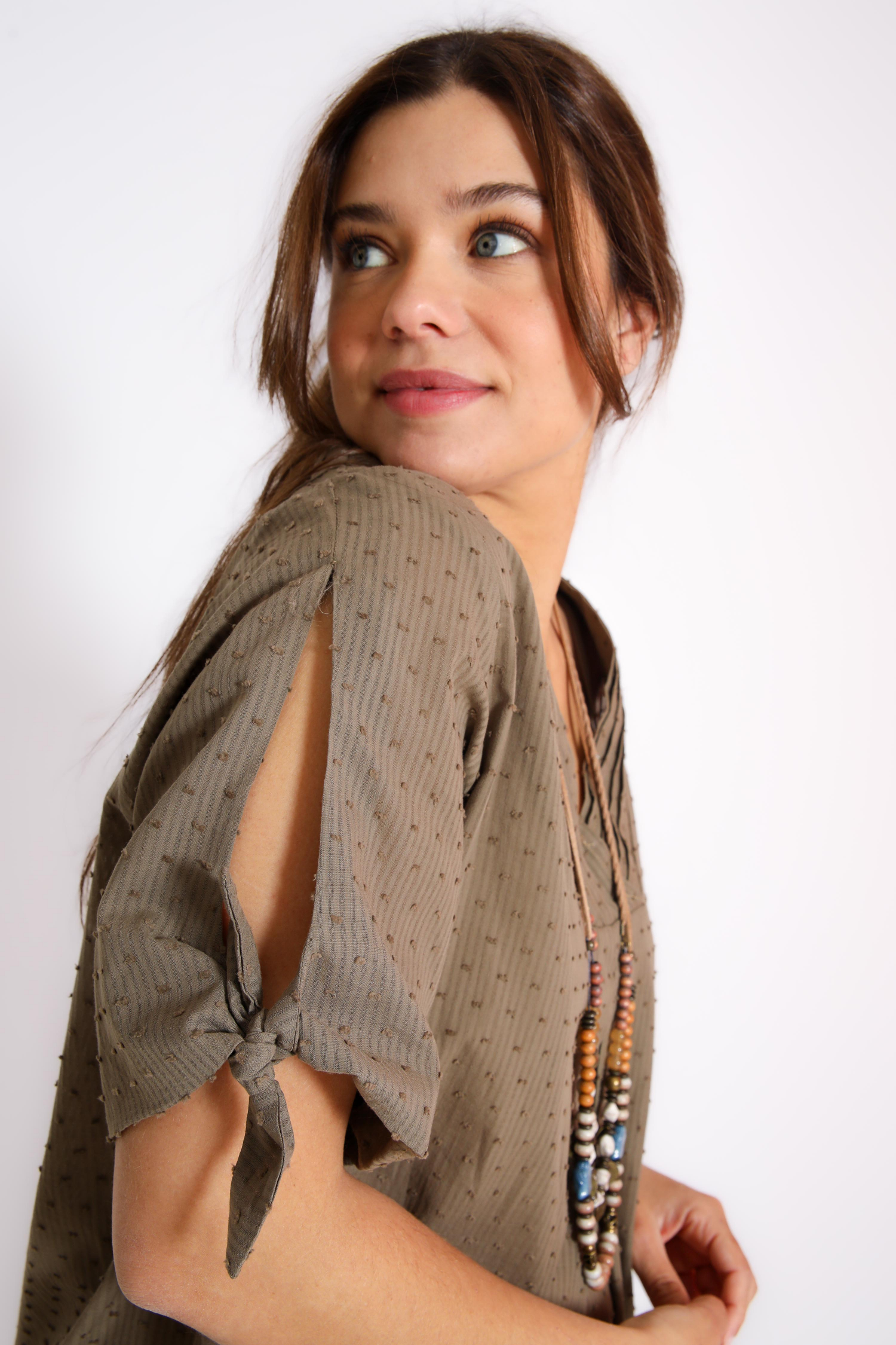 Plain polka dot blouse