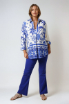 Ecovero viscose blouse patch with two patterns