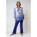 Ecovero viscose blouse patch with two patterns