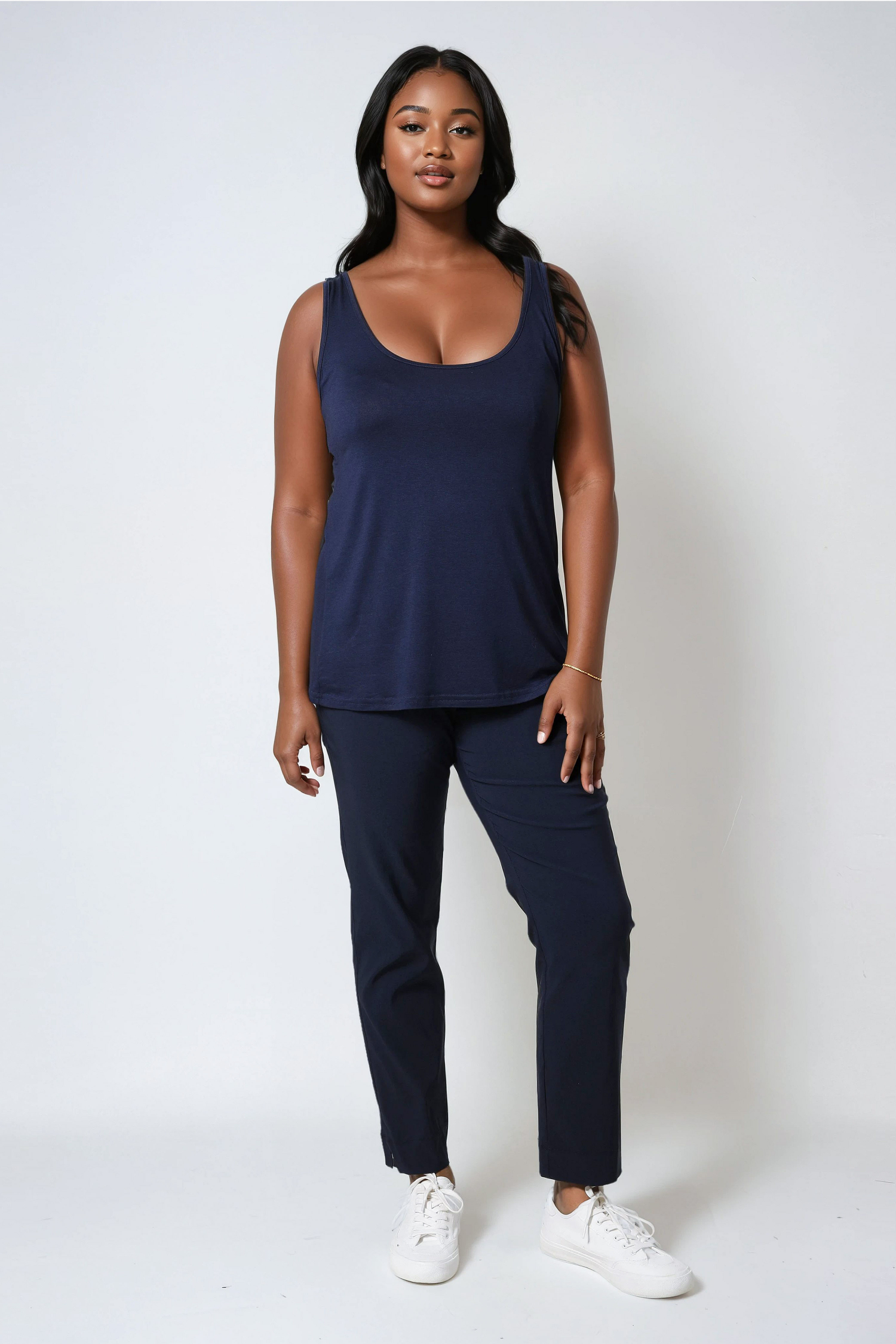 Plain knit top