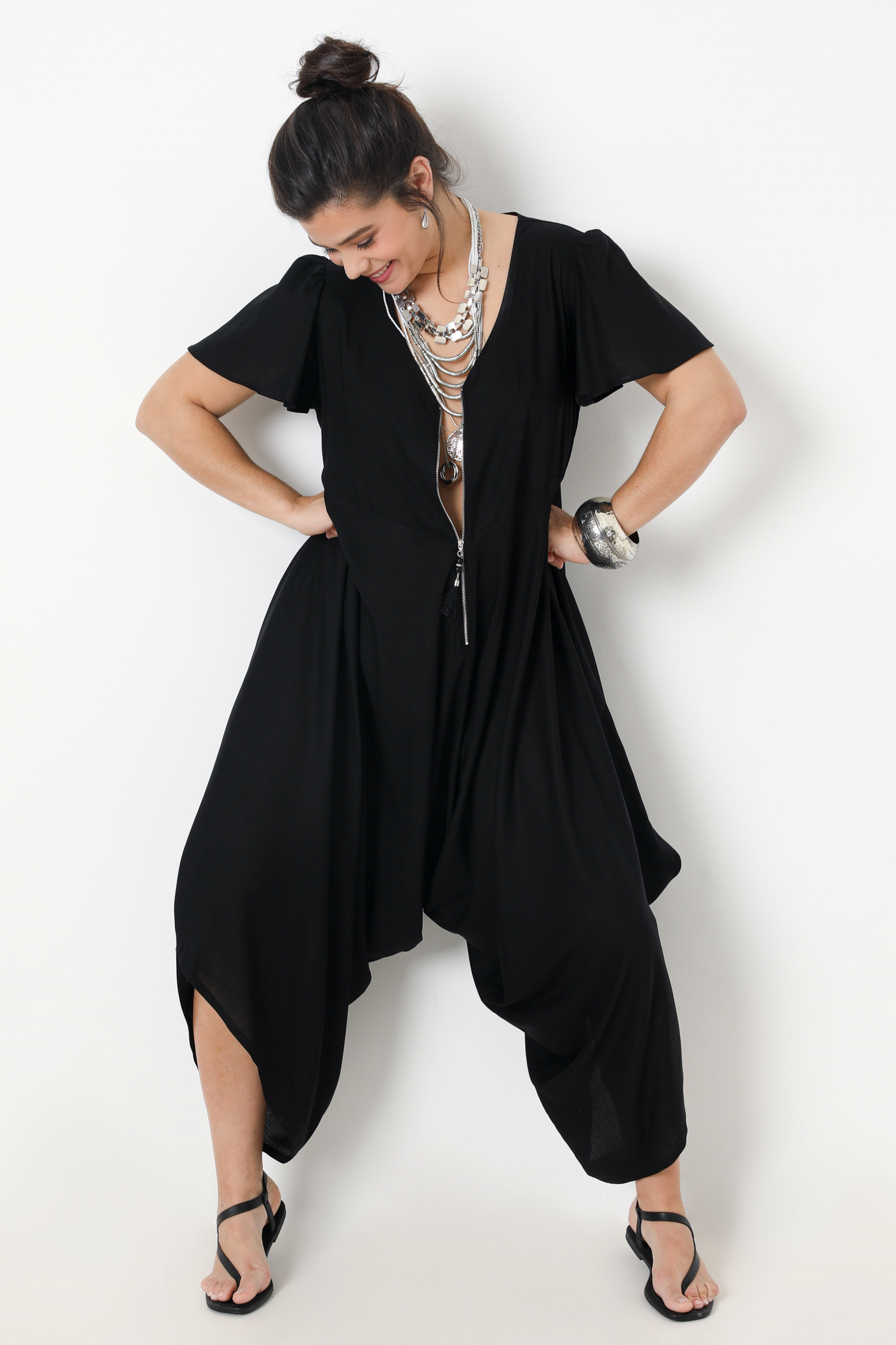 Zipped jumpsuit