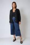 Lace shirt and viscose crepe tank top 