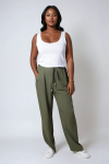 Plain viscose knit tank top